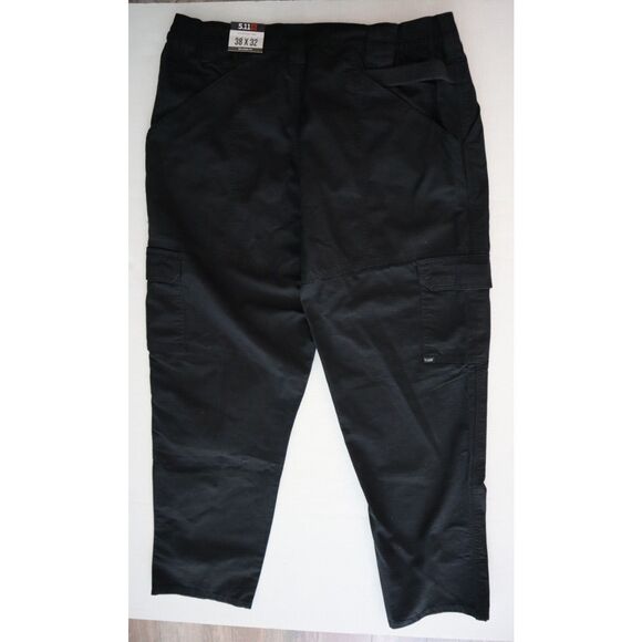 5.11 Tactical 74251-019 Men's Sz 38x32 Black Tactical Series Relaxed Fit Pants - Picture 2 of 10